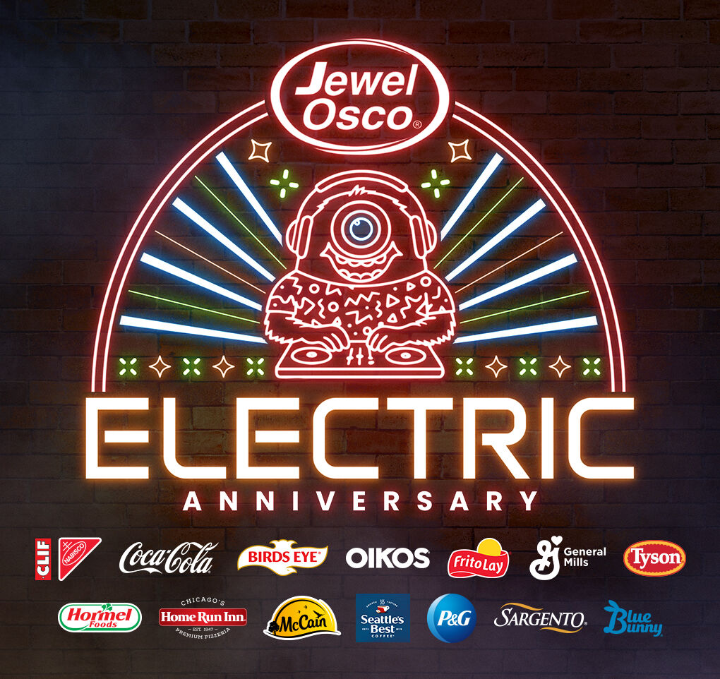Jewel-Osco marks 126th anniversary with neon-themed